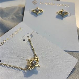 Kendra Scott Crosby Earrings and Caleb Necklace